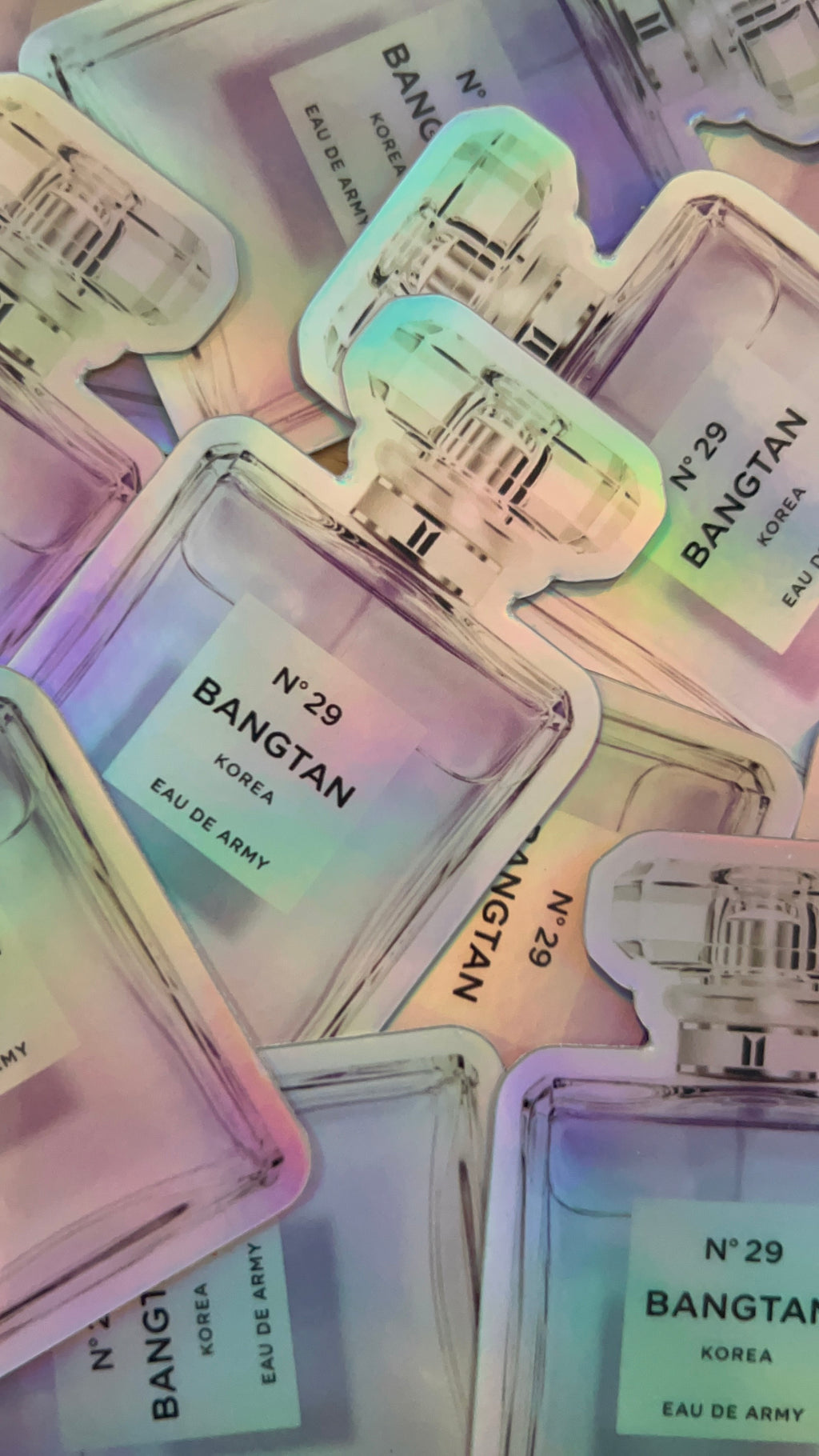 No. 29 Holographic Perfume Bottle Sticker Limited Release