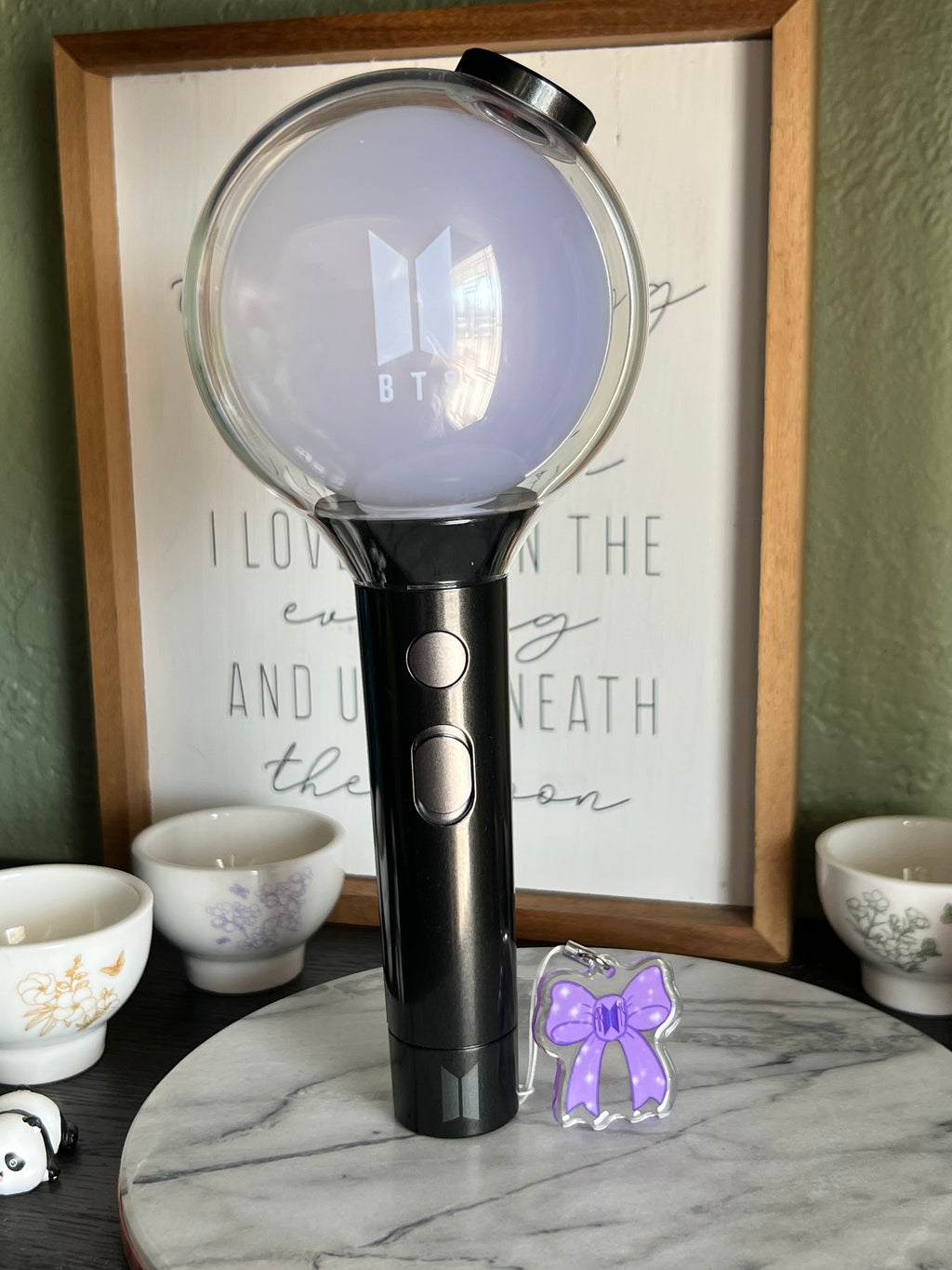 Purple Ribbon Project Phone/Light-stick Charm