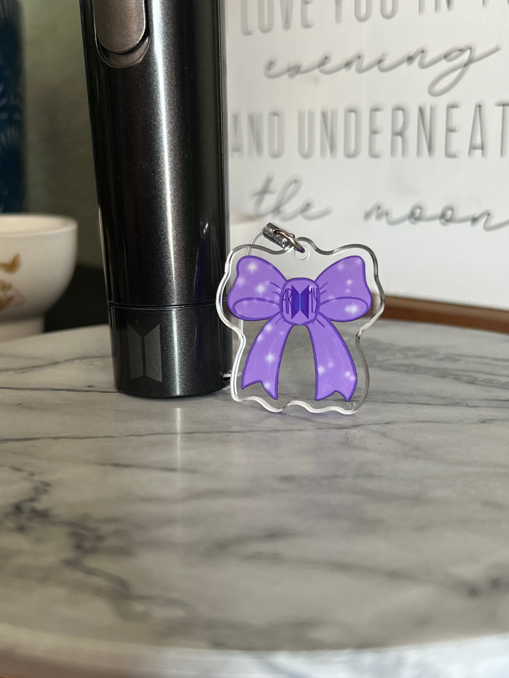 Purple Ribbon Project Phone/Light-stick Charm