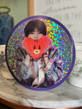 Hello, My Alien Glitter Sticker