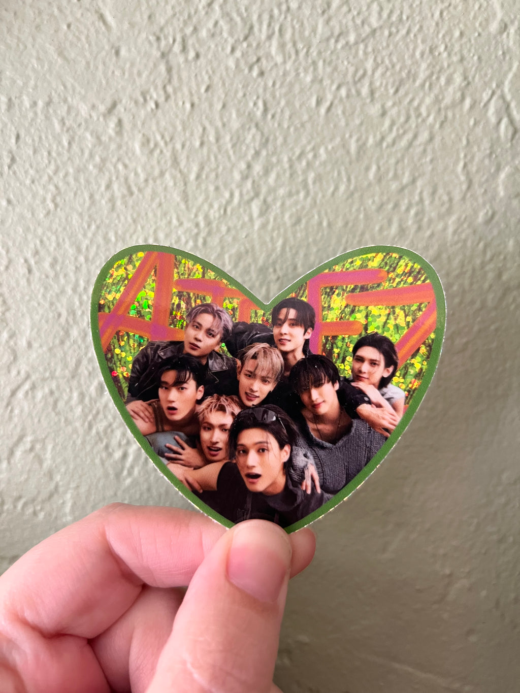Ateez Group Photo Sparkle Sticker
