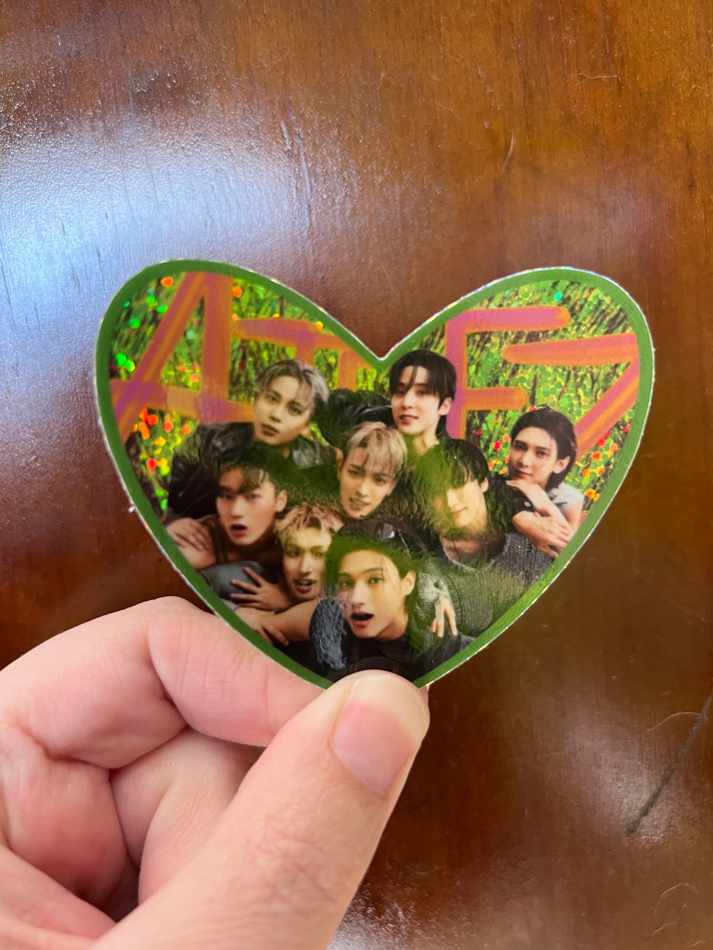 Ateez Group Photo Sparkle Sticker