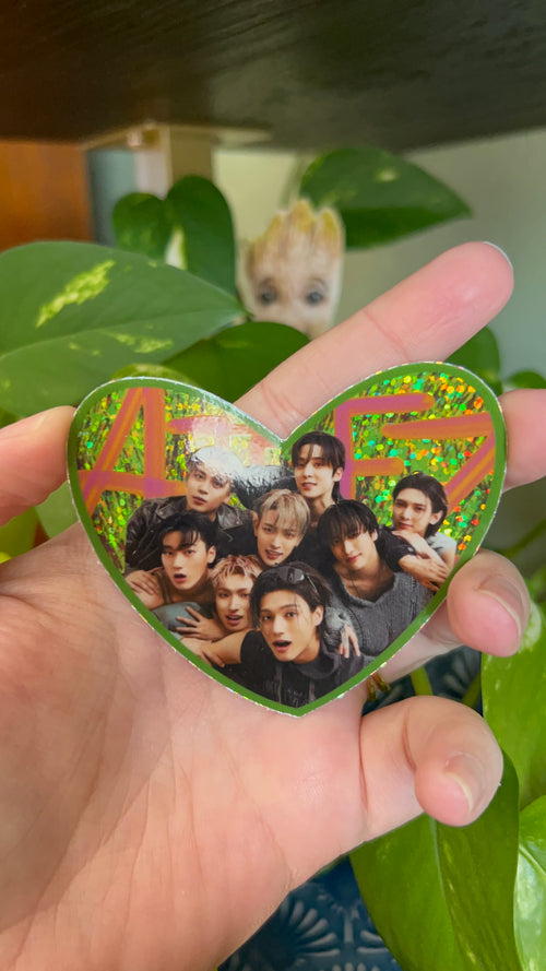 Ateez Group Photo Sparkle Sticker