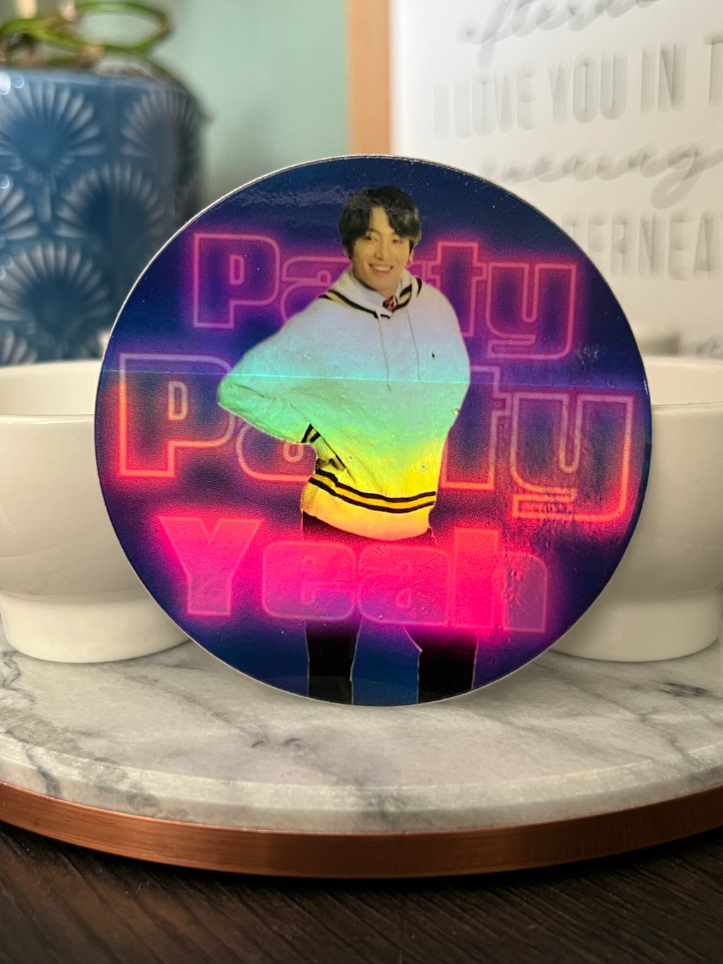 Party Party Yeah Holographic Sticker