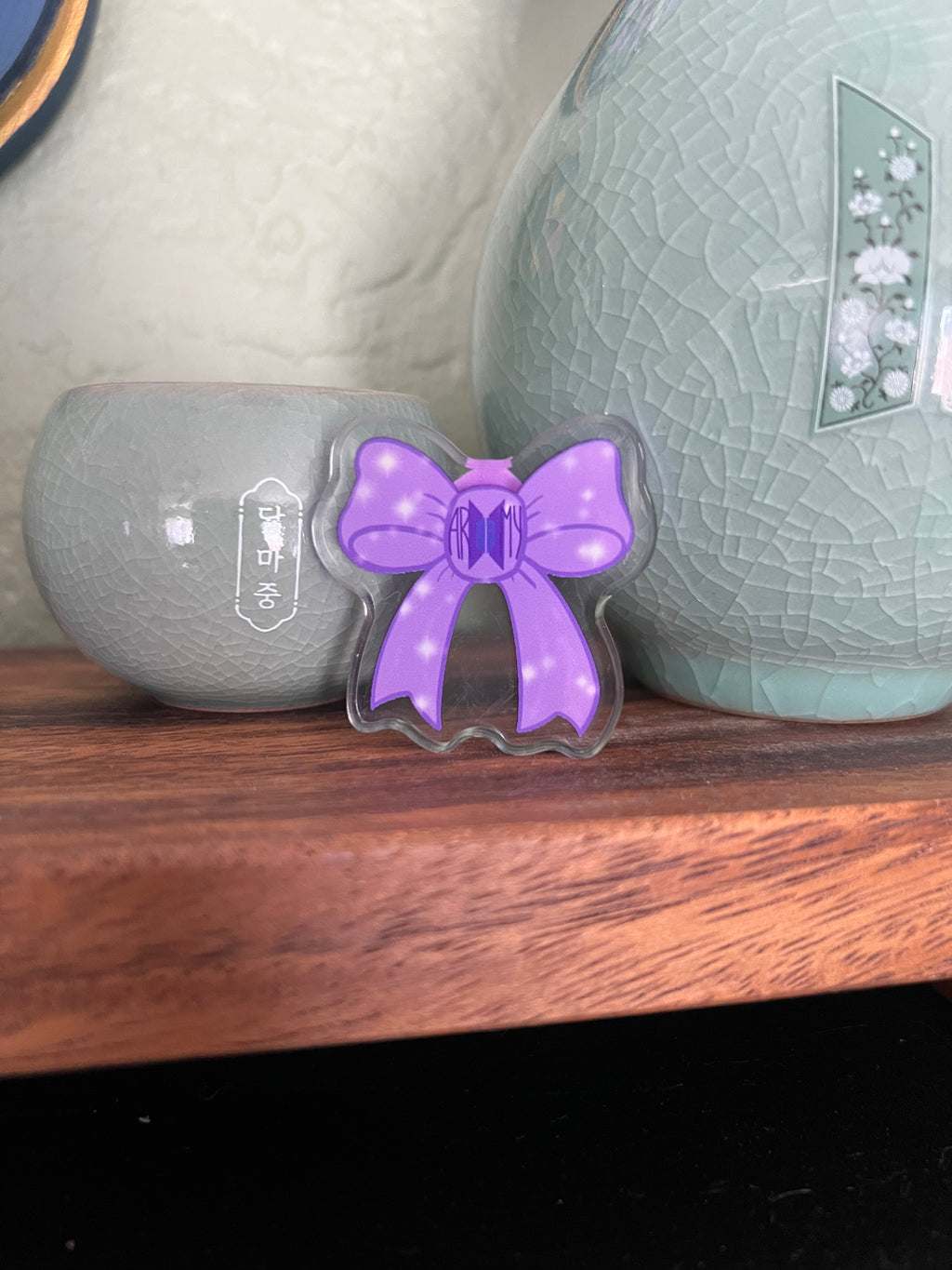 Purple Ribbon Project Logos Bow Pin