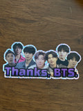 Thanks for Everything Sparkle Meme Vinyl Sticker