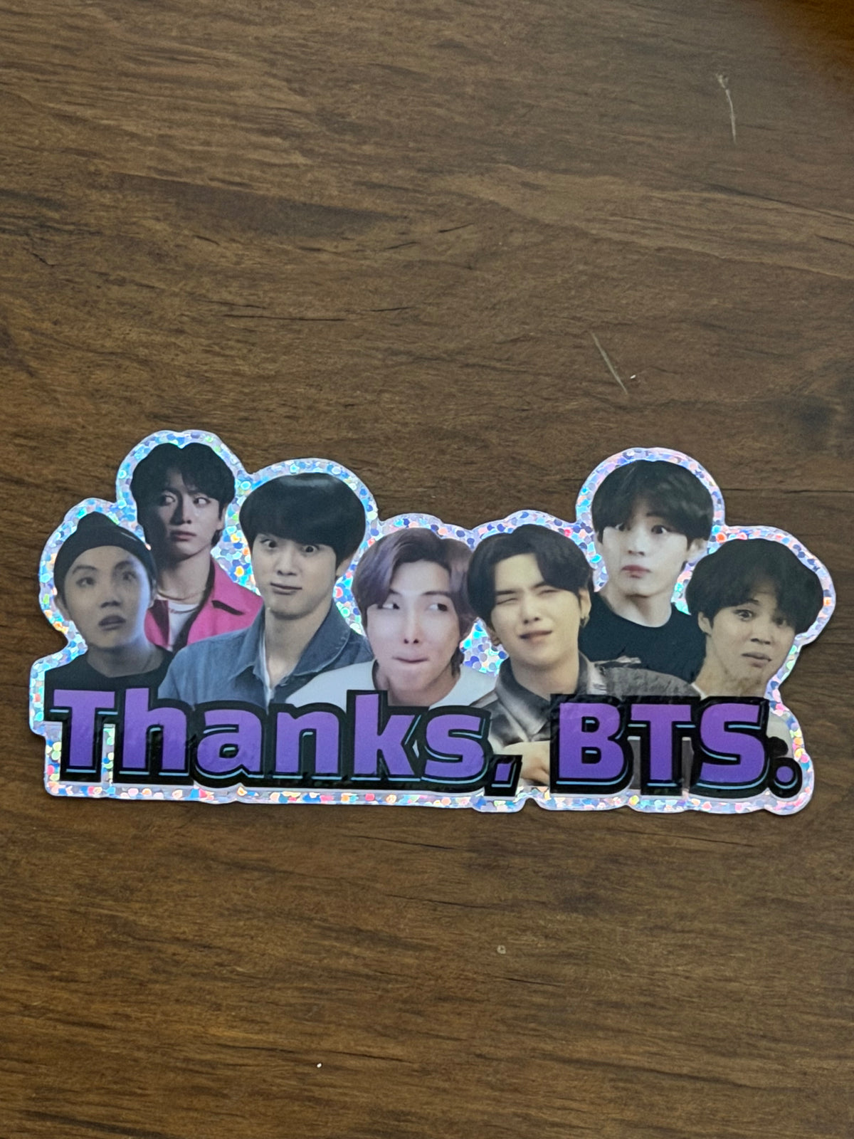 Thanks for Everything Sparkle Meme Vinyl Sticker