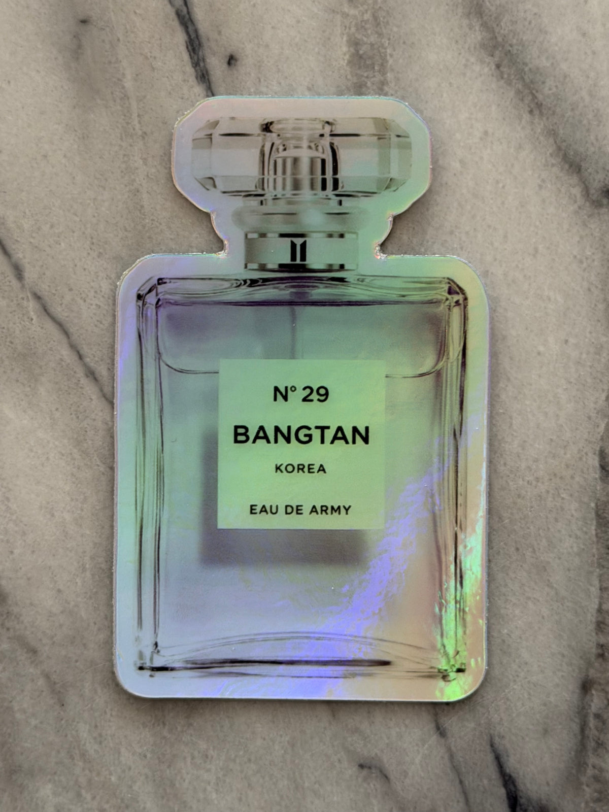 No. 29 Holographic Perfume Bottle Sticker Limited Release
