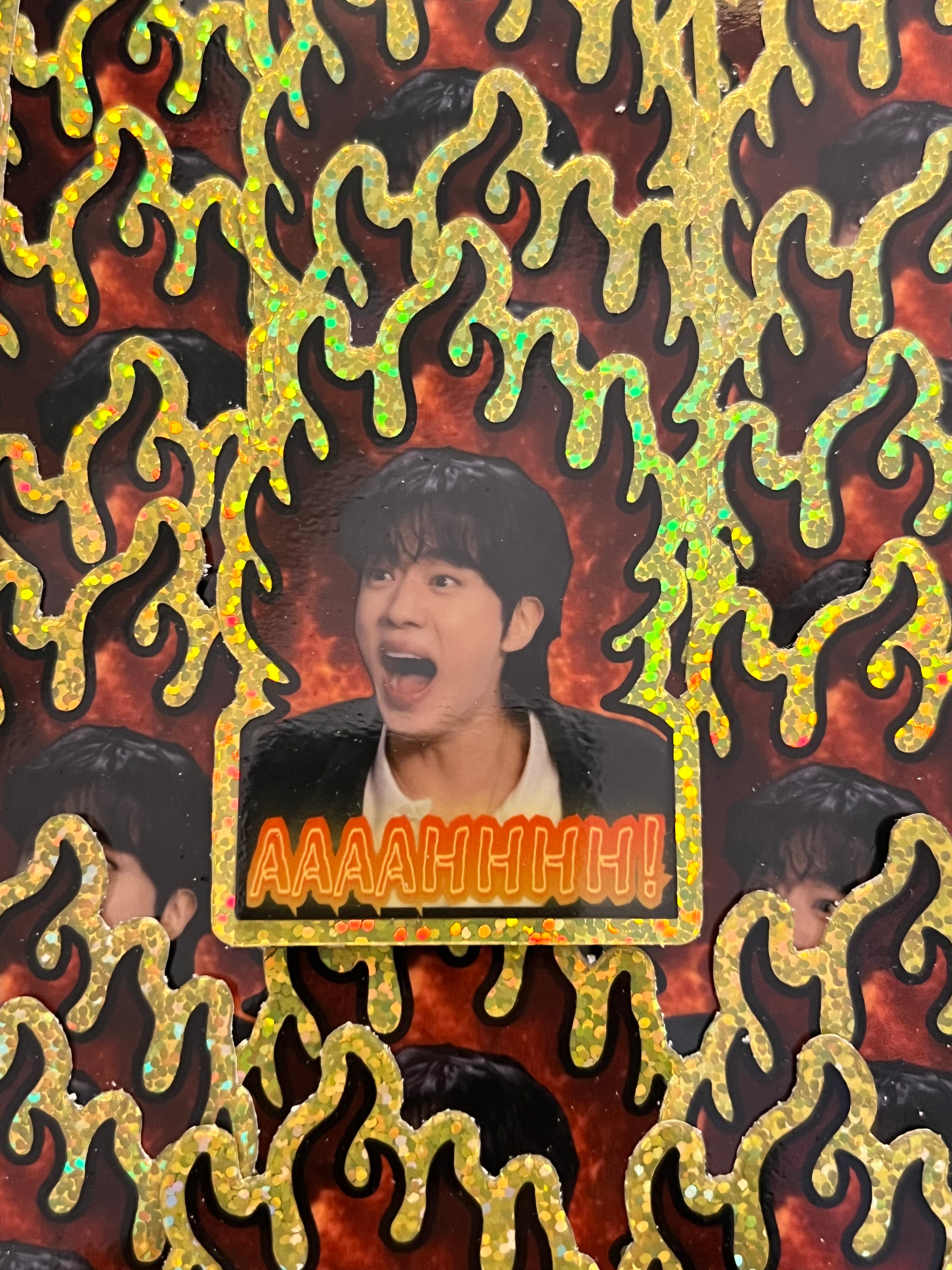 Worldwide Handsome Crashout ✨ Sparkle Effect Sticker
