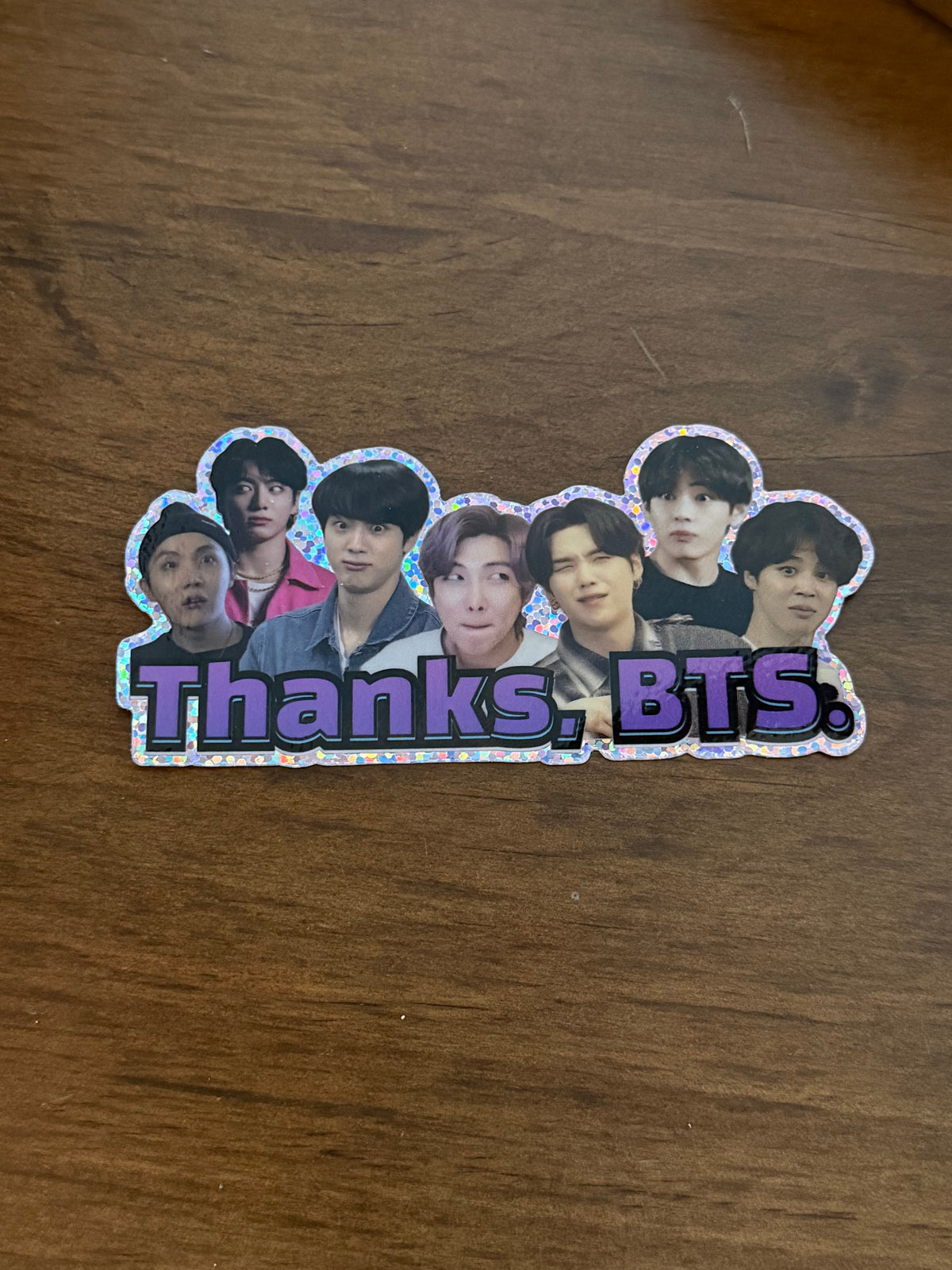Thanks for Everything Sparkle Meme Vinyl Sticker