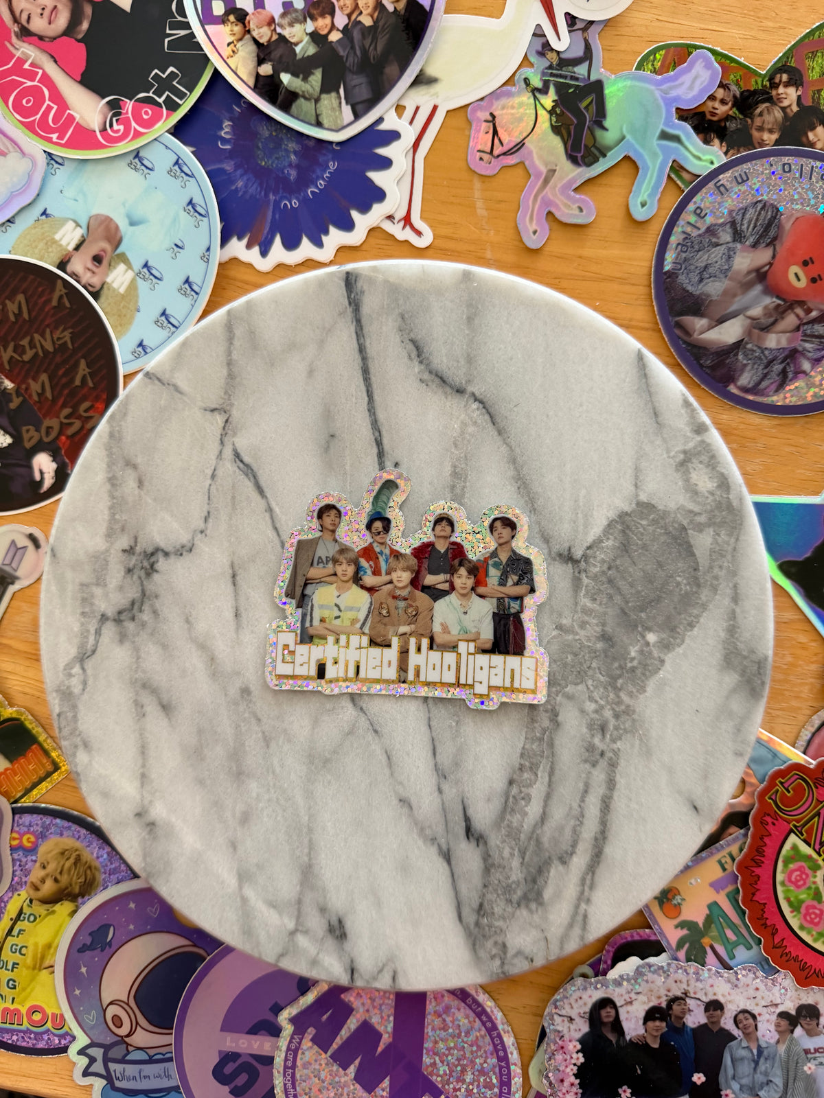 Certified Hooligans Glitter Sticker