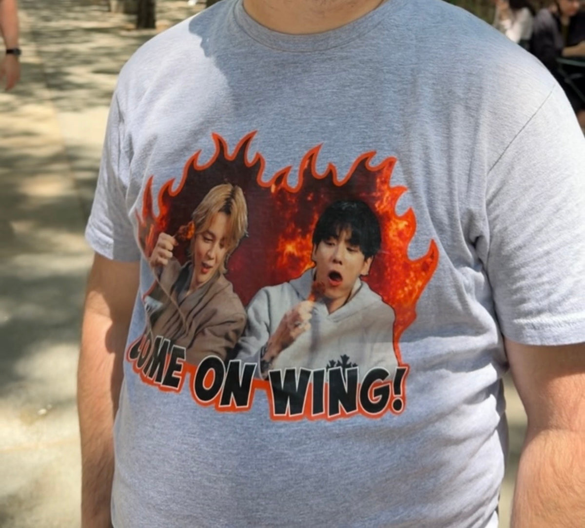 Come On Wing! Graphic T-Shirt 🔥🍗 | Soft Cotton K-Style Unisex Tee
