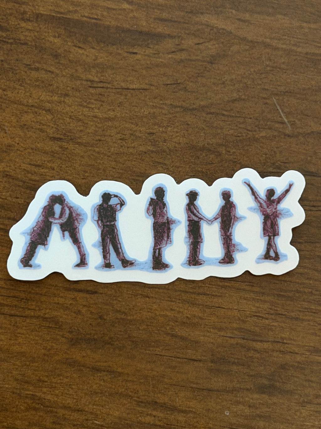 A-R-M-Y Tattoo Clear Vinyl Sticker