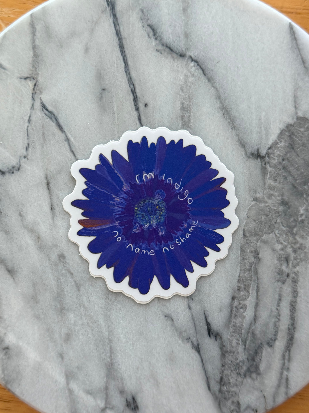 Indigo No Name No Shame Sticker