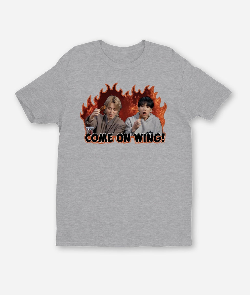 Come On Wing! Graphic T-Shirt 🔥🍗 | Soft Cotton K-Style Unisex Tee