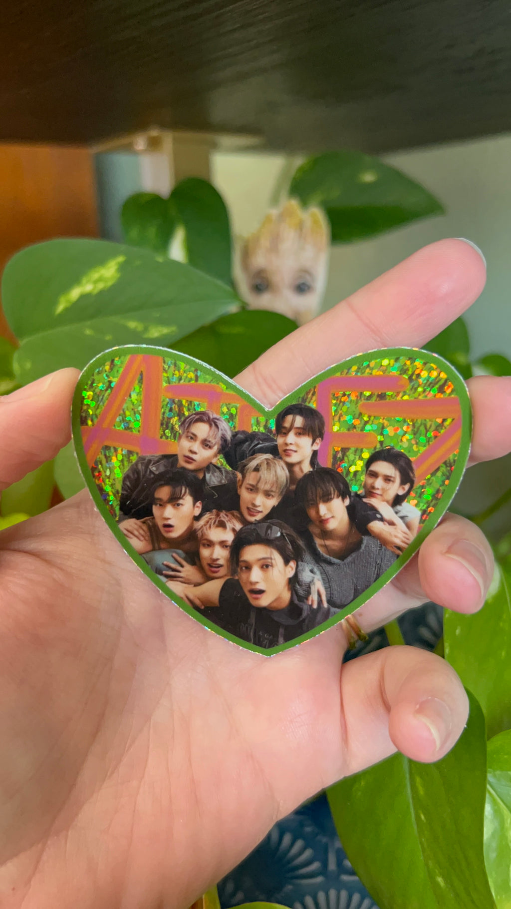 Ateez Group Photo Sparkle Sticker