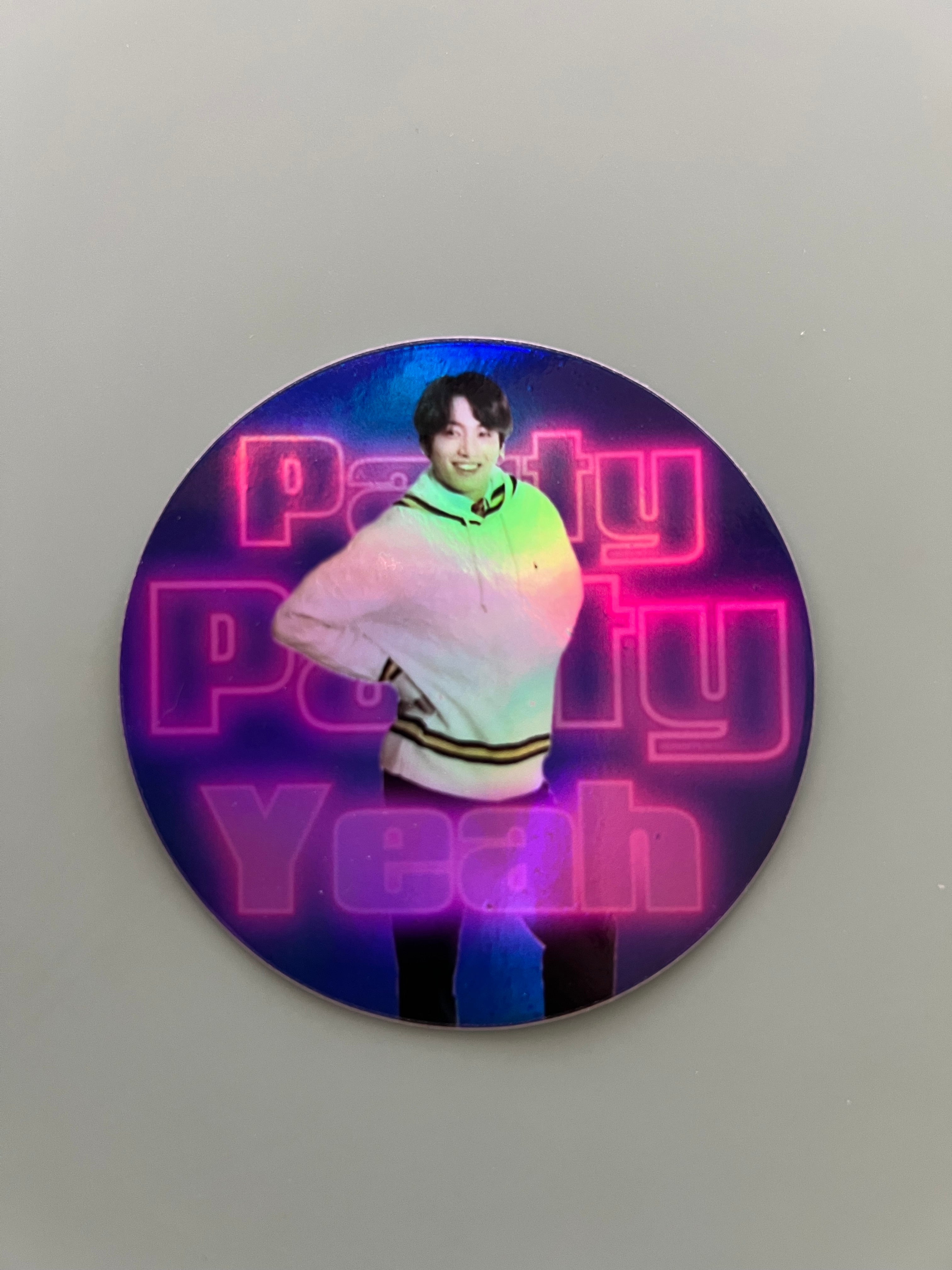 Party Party Yeah Holographic Sticker