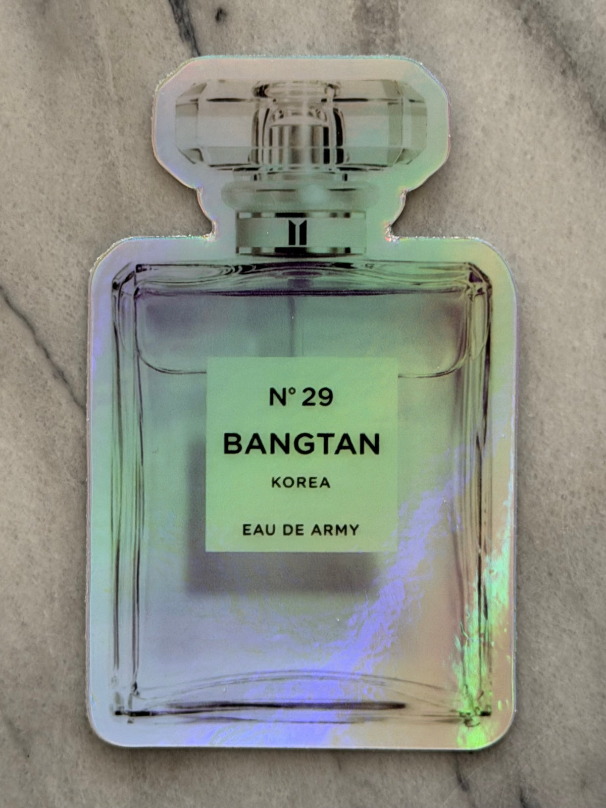 No. 29 Holographic Perfume Bottle Sticker Limited Release