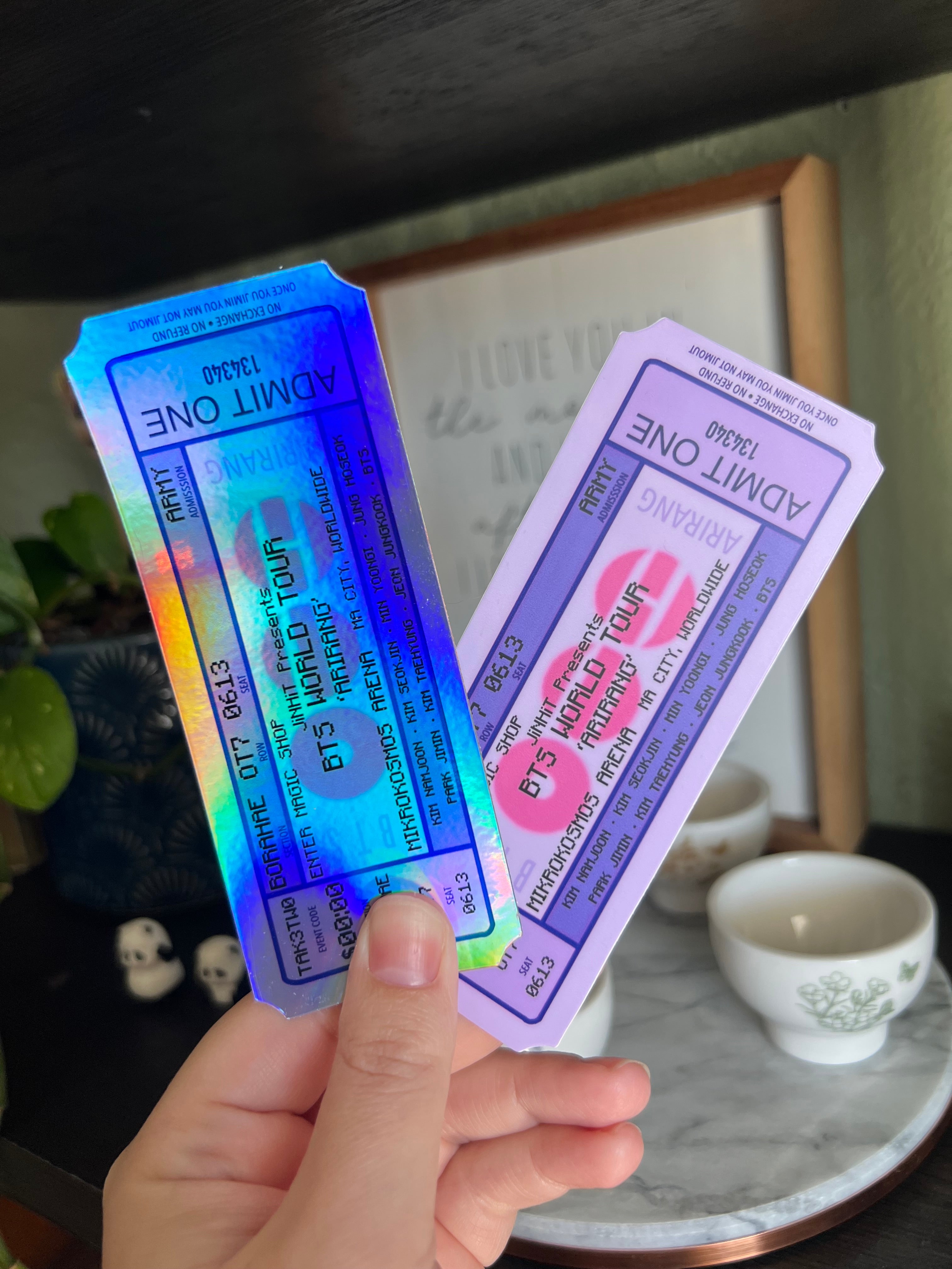 World Tour Ticket Stickers