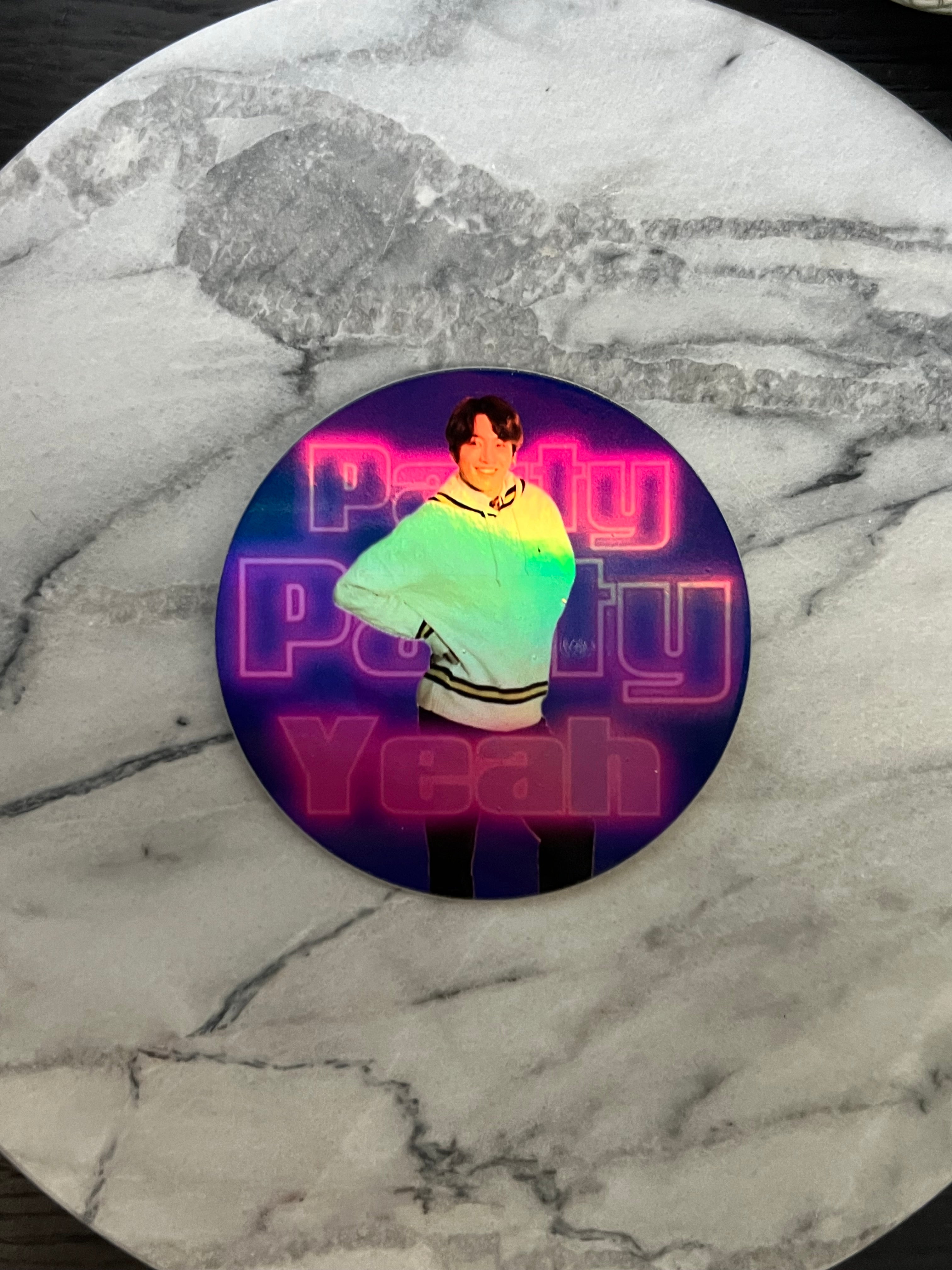 Party Party Yeah Holographic Sticker