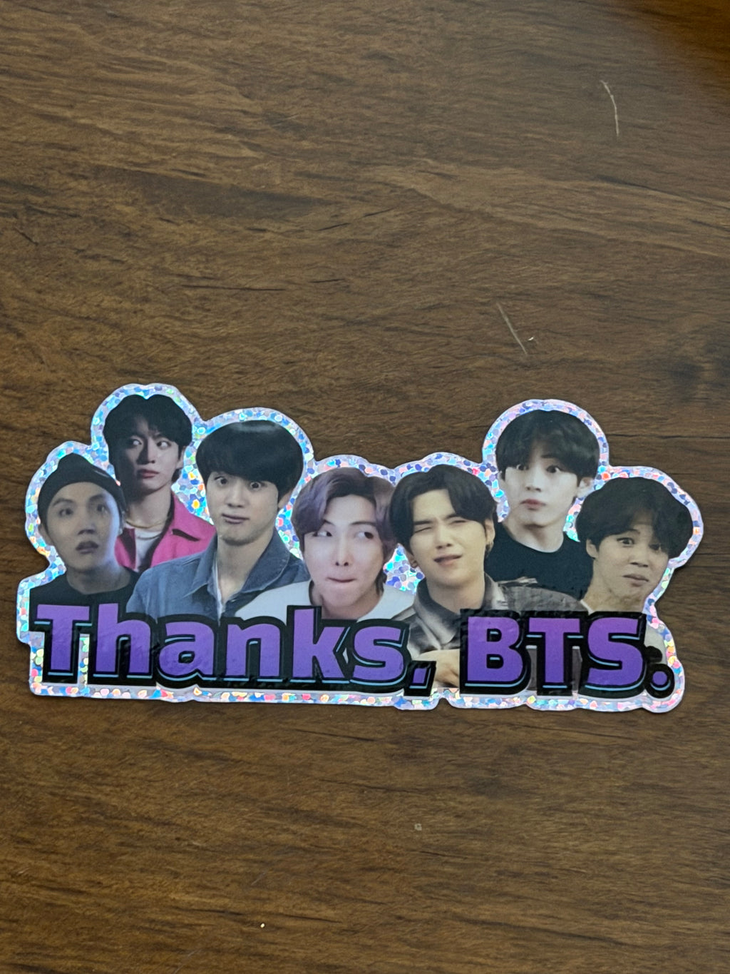 Thanks for Everything Sparkle Meme Vinyl Sticker