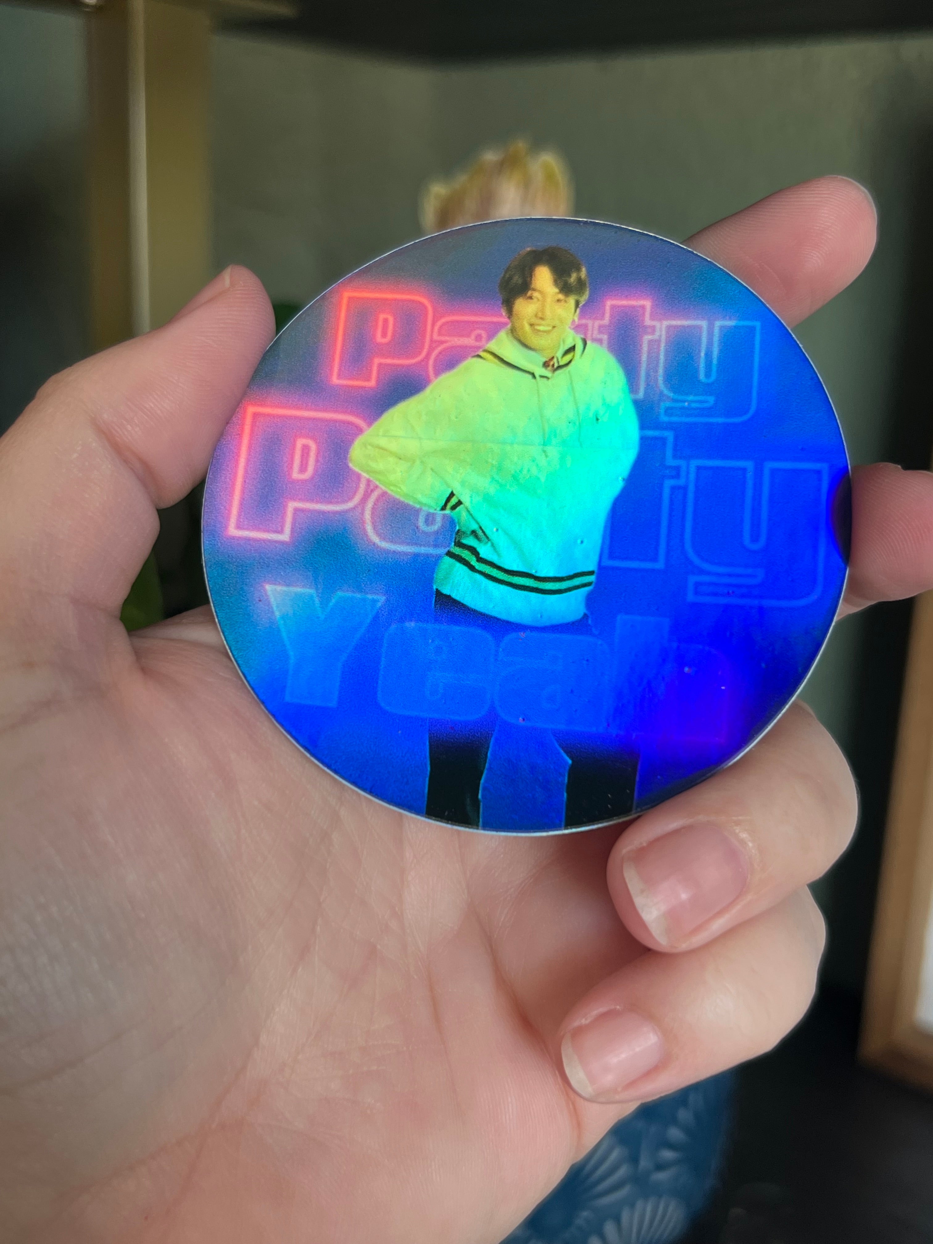 Party Party Yeah Holographic Sticker
