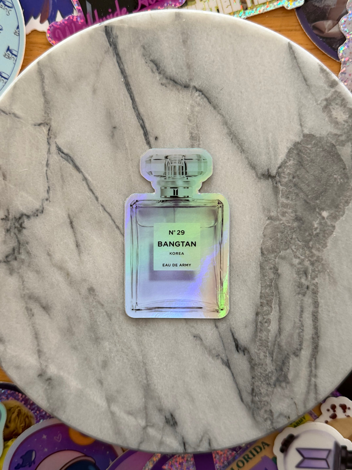 No. 29 Holographic Perfume Bottle Sticker Limited Release