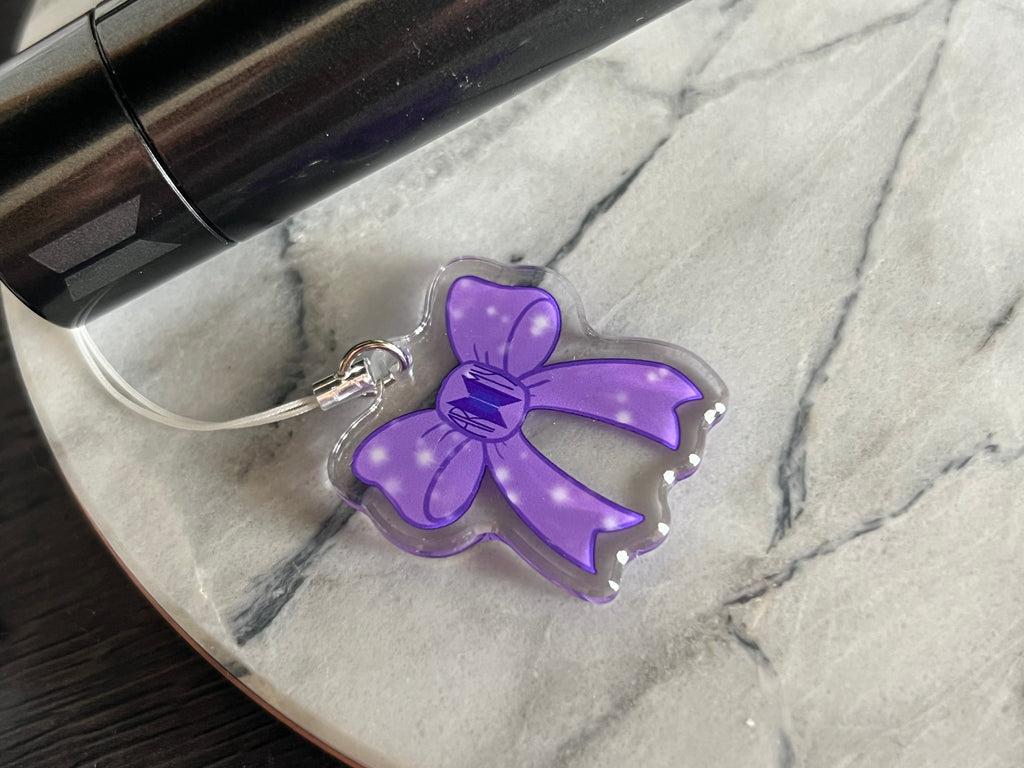 Purple Ribbon Project Phone/Light-stick Charm
