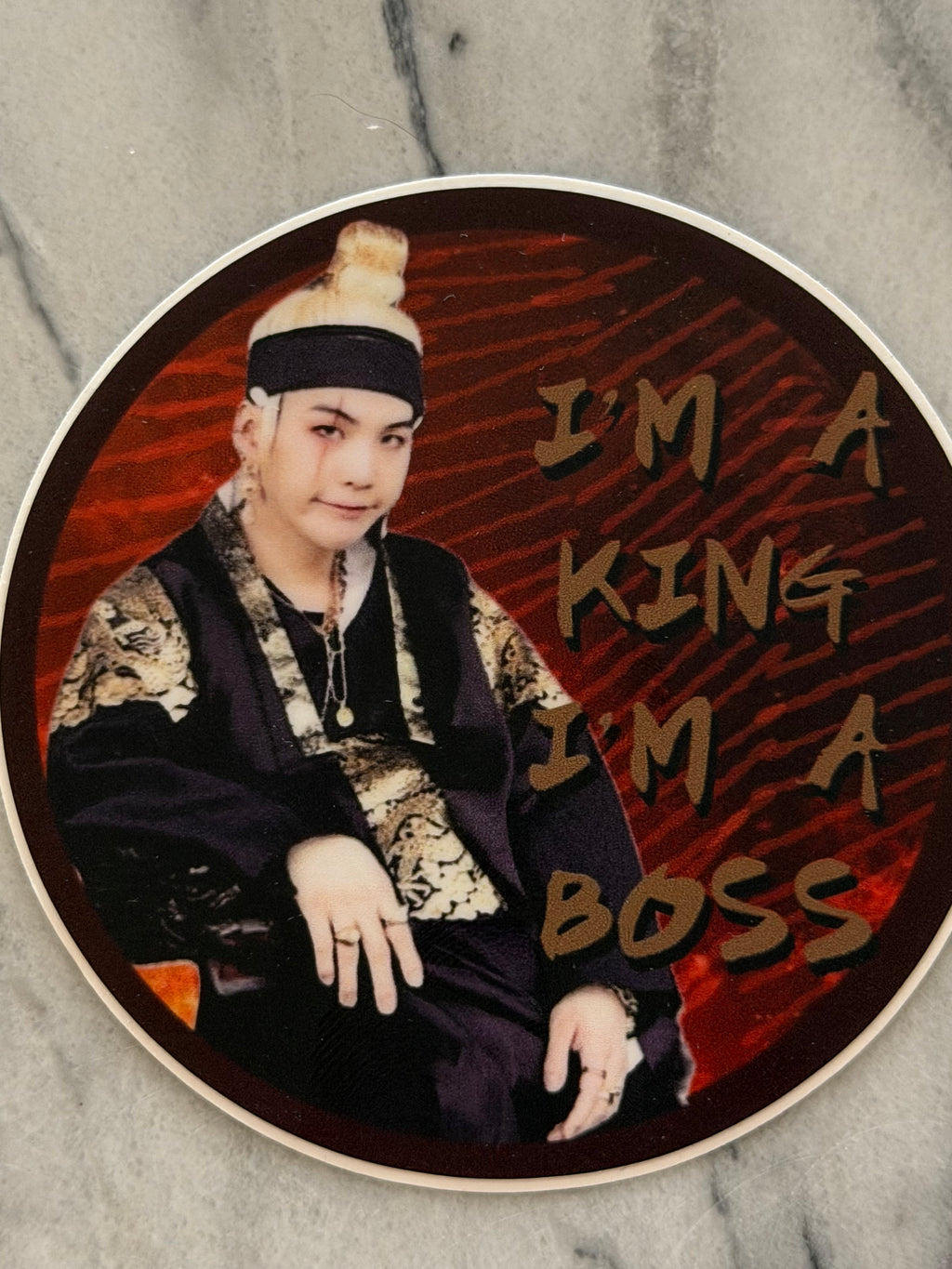 New Design Boss King Rapper Sticker