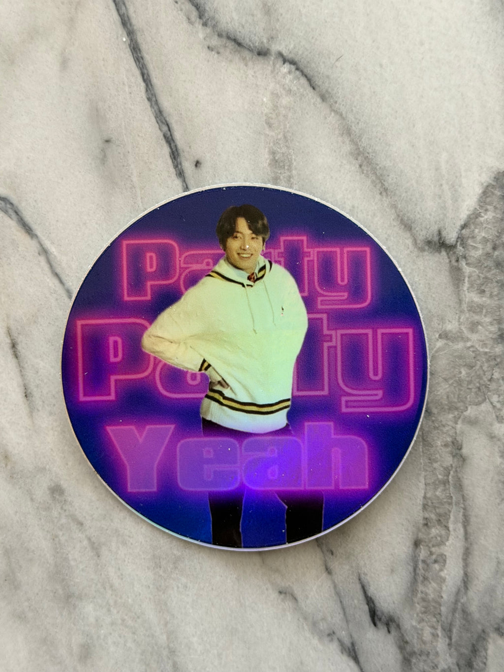 Party Party Yeah Holographic Sticker