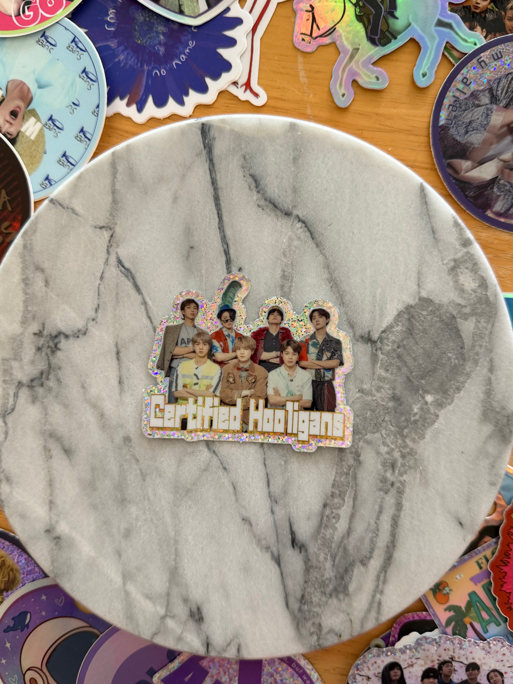 Certified Hooligans Glitter Sticker
