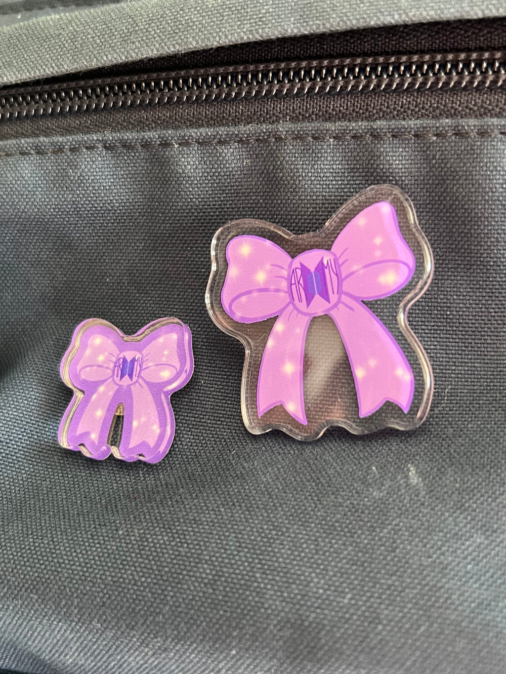 Purple Ribbon Project Logos Bow Pin
