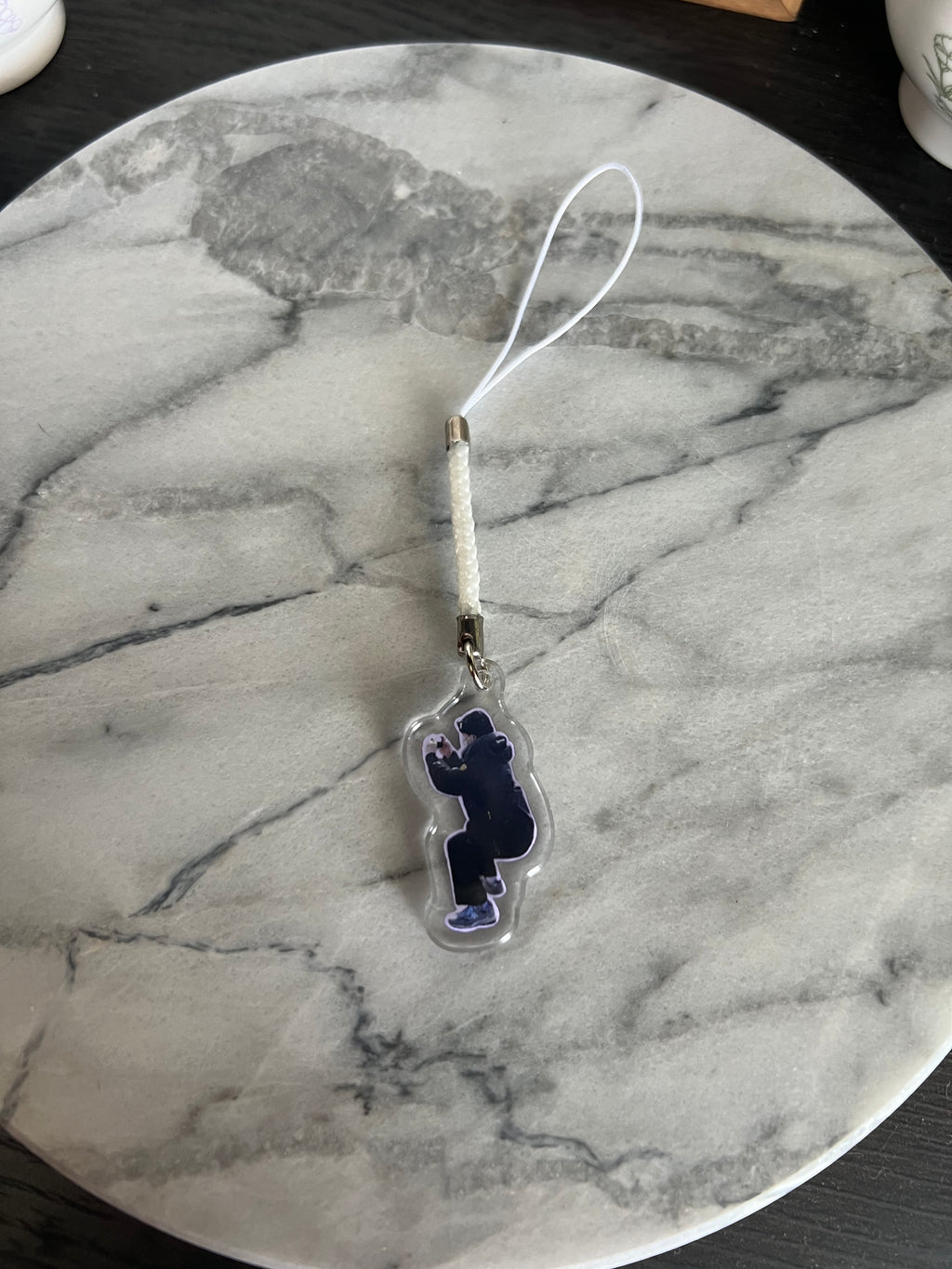Squatting Rapper Phone/Lightstick Charm