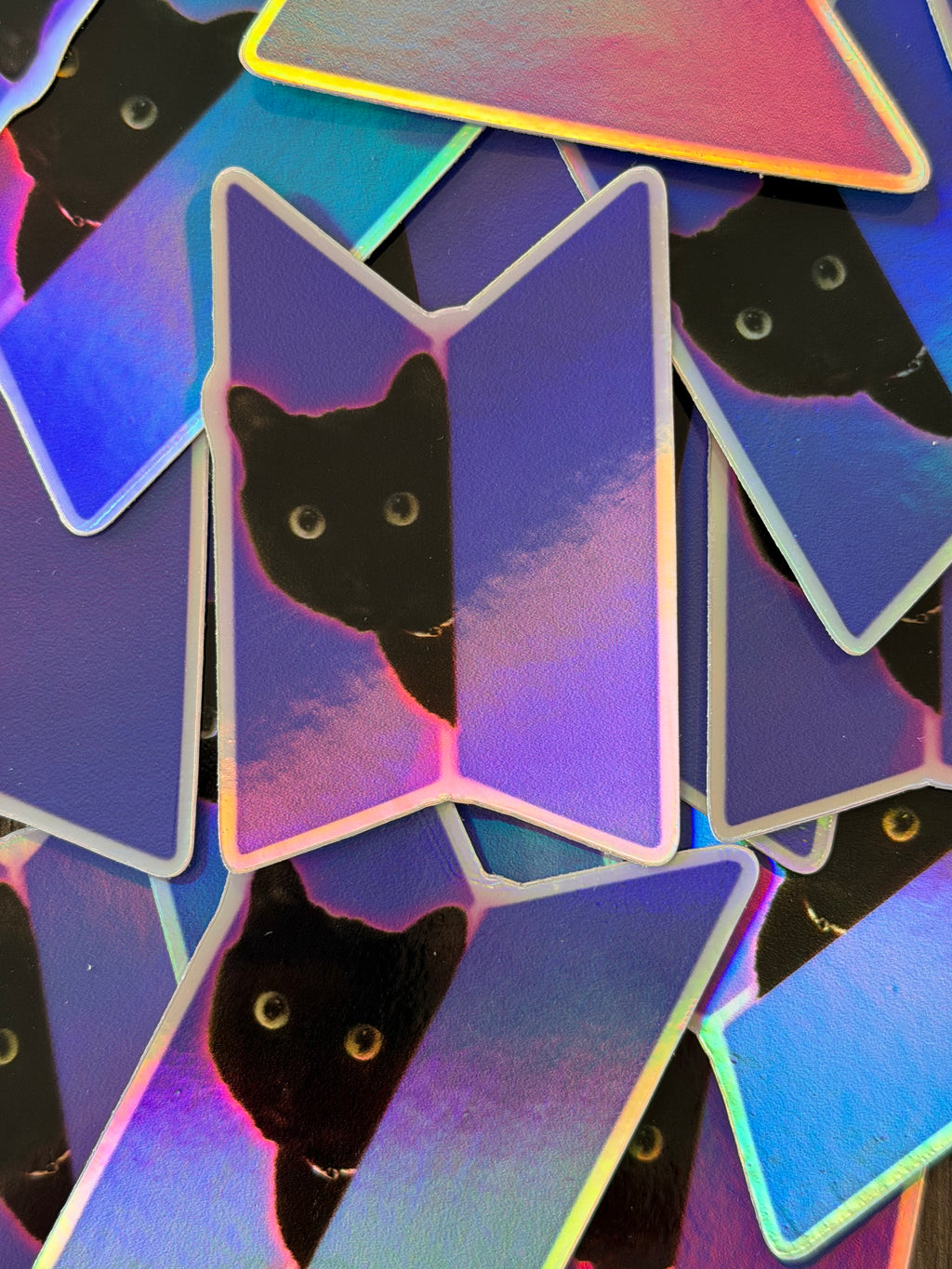 Peeking Tang Holographic Sticker