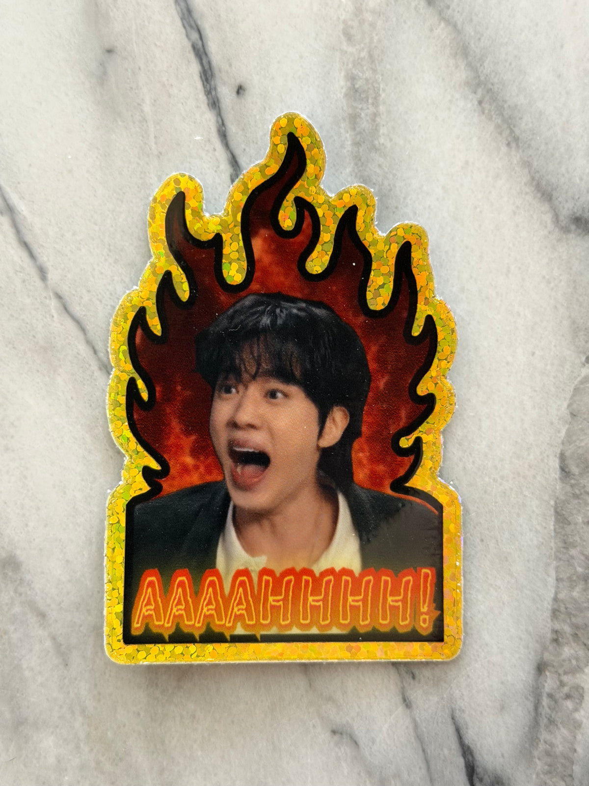 Worldwide Handsome Crashout ✨ Sparkle Effect Sticker