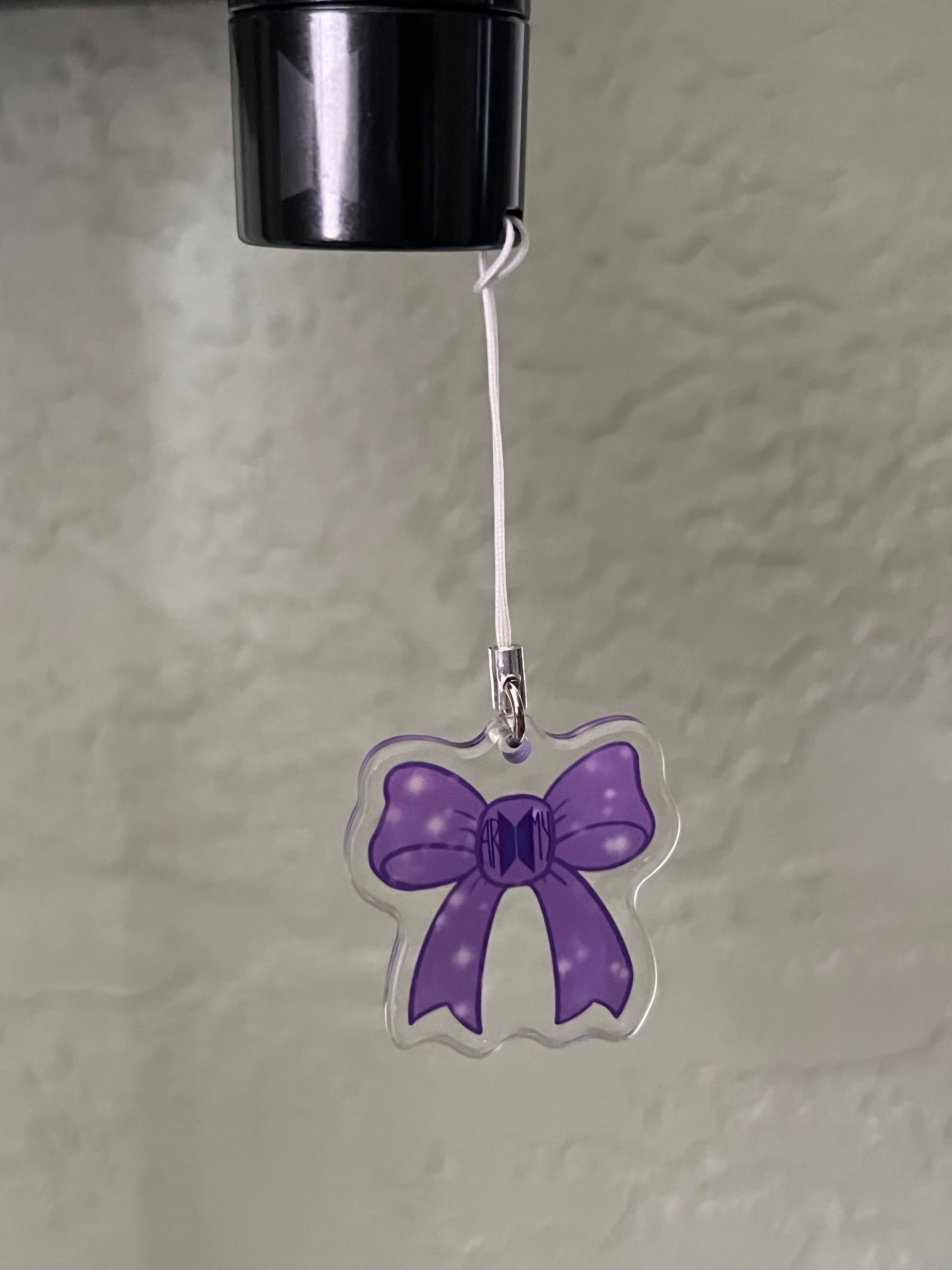 Purple Ribbon Project Phone/Light-stick Charm