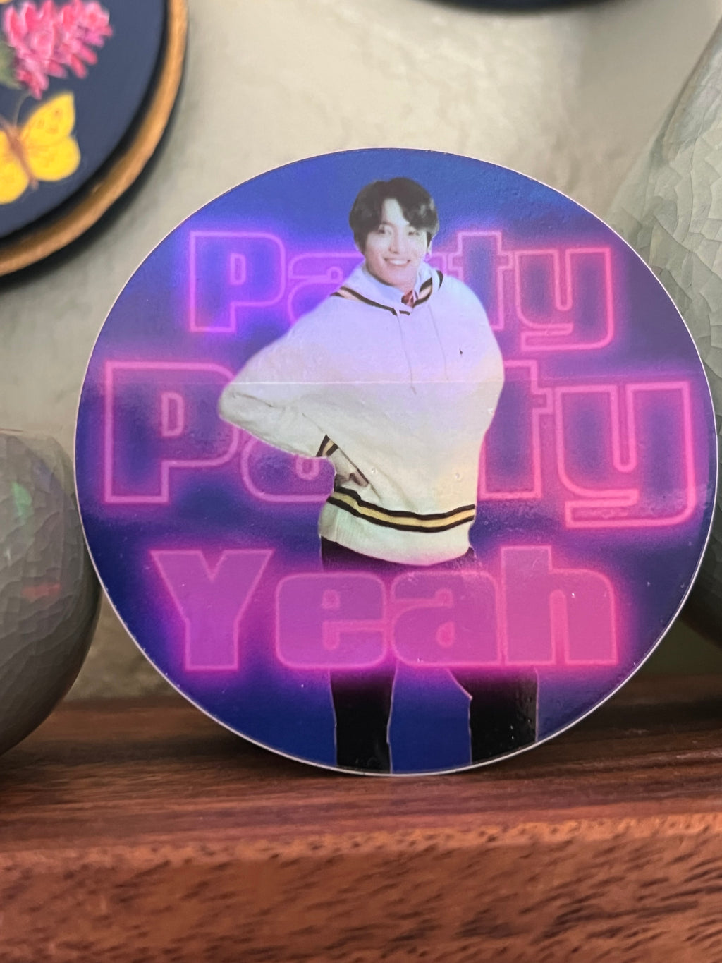 Party Party Yeah Holographic Sticker