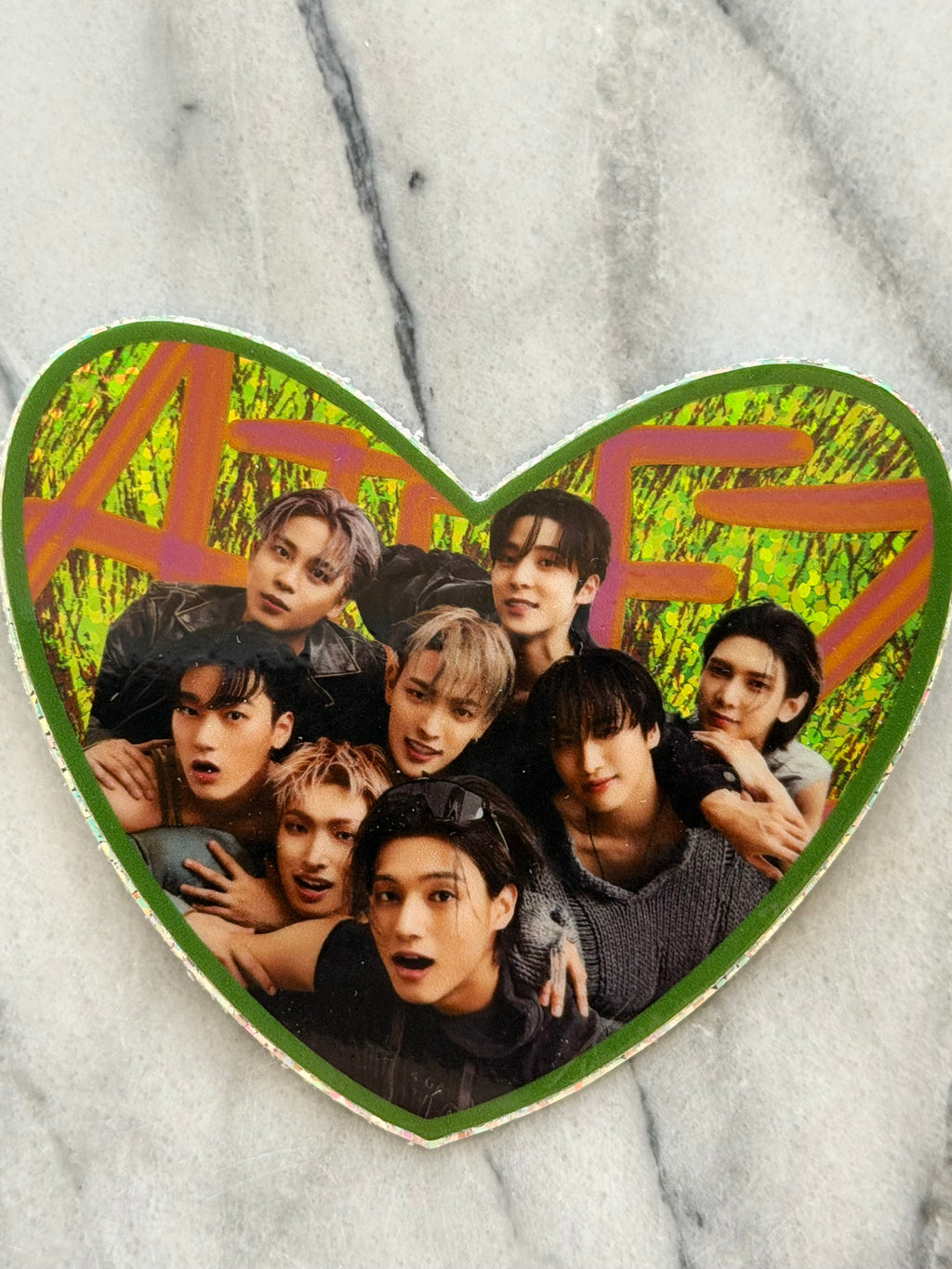 Ateez Group Photo Sparkle Sticker