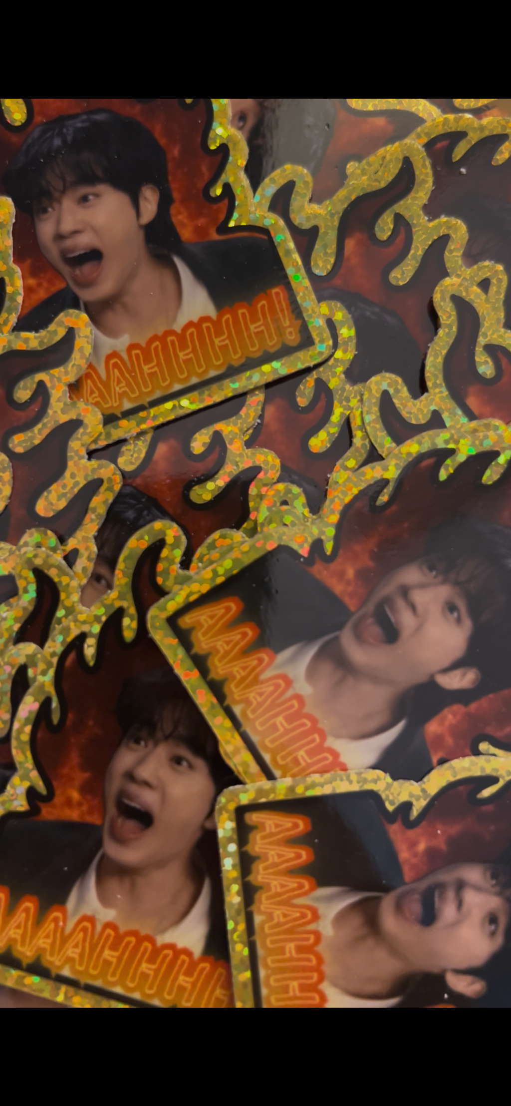 Worldwide Handsome Crashout ✨ Sparkle Effect Sticker