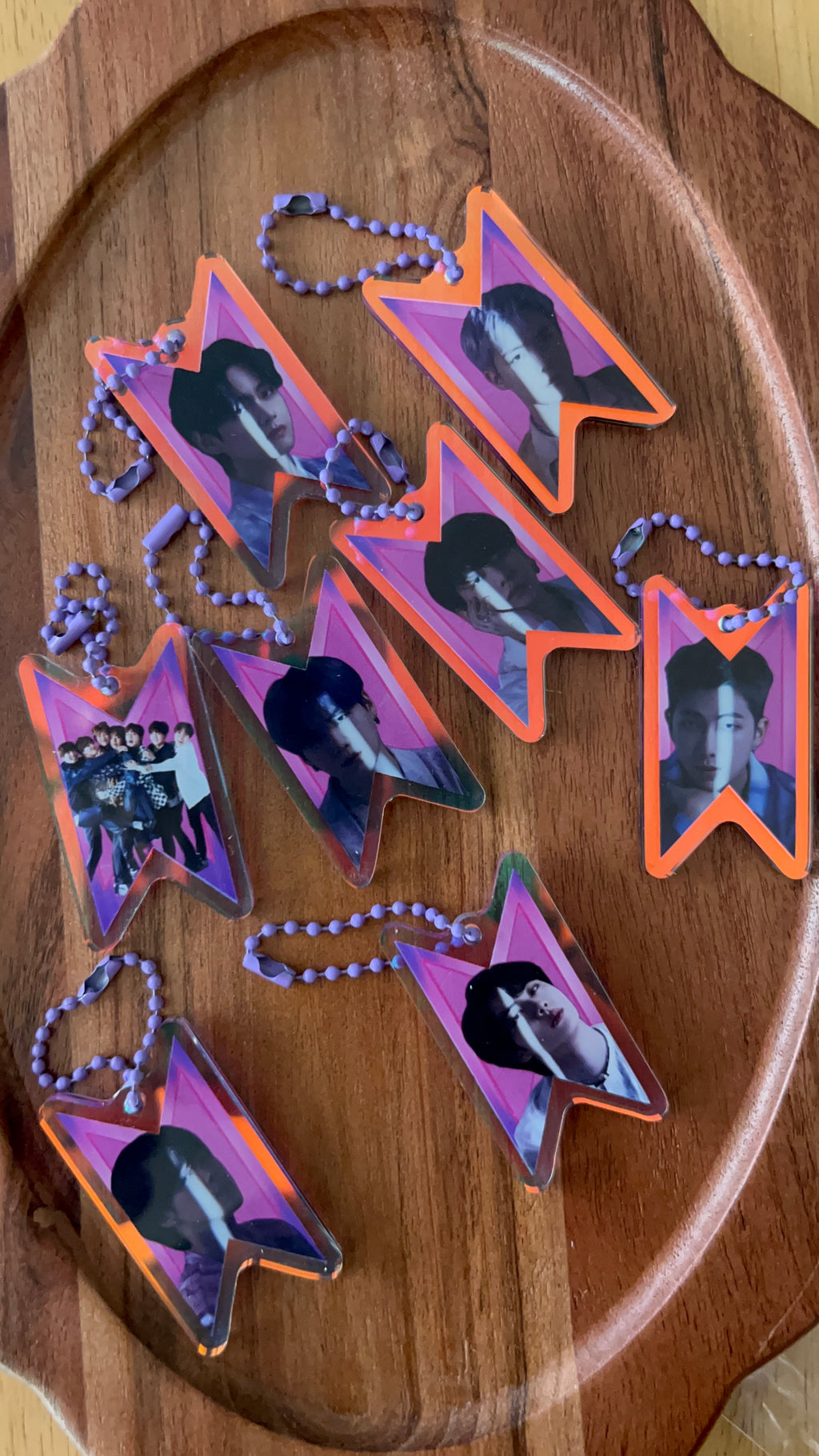 Holographic Shield Frame Acrylic Keychain