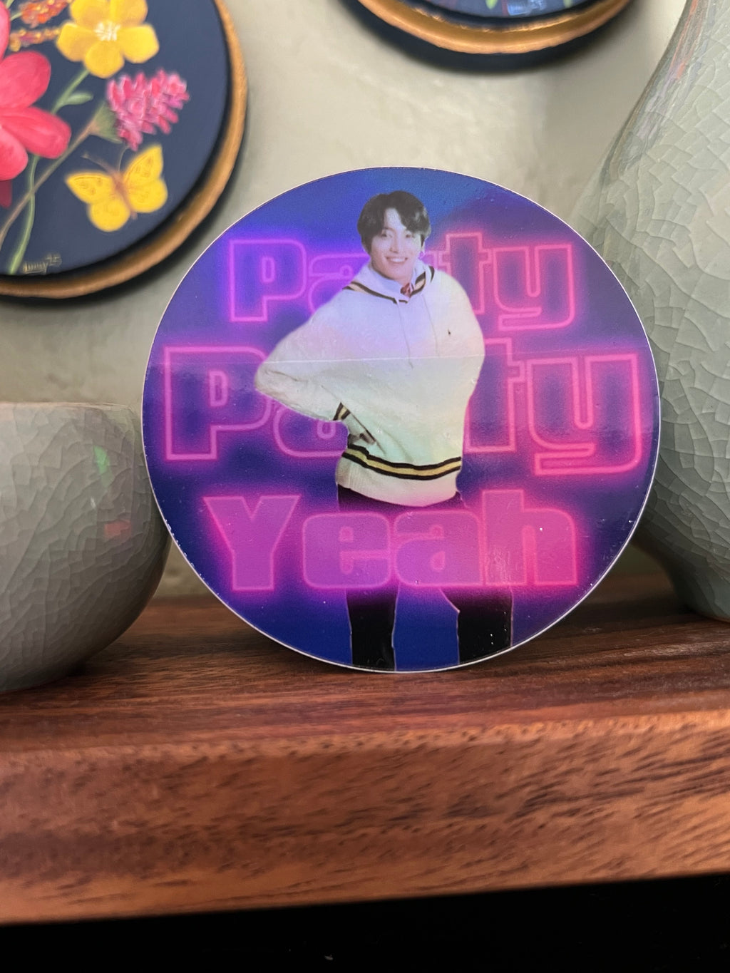 Party Party Yeah Holographic Sticker