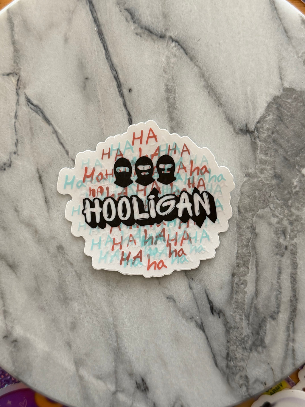Hooligan Clear Cut Sticker
