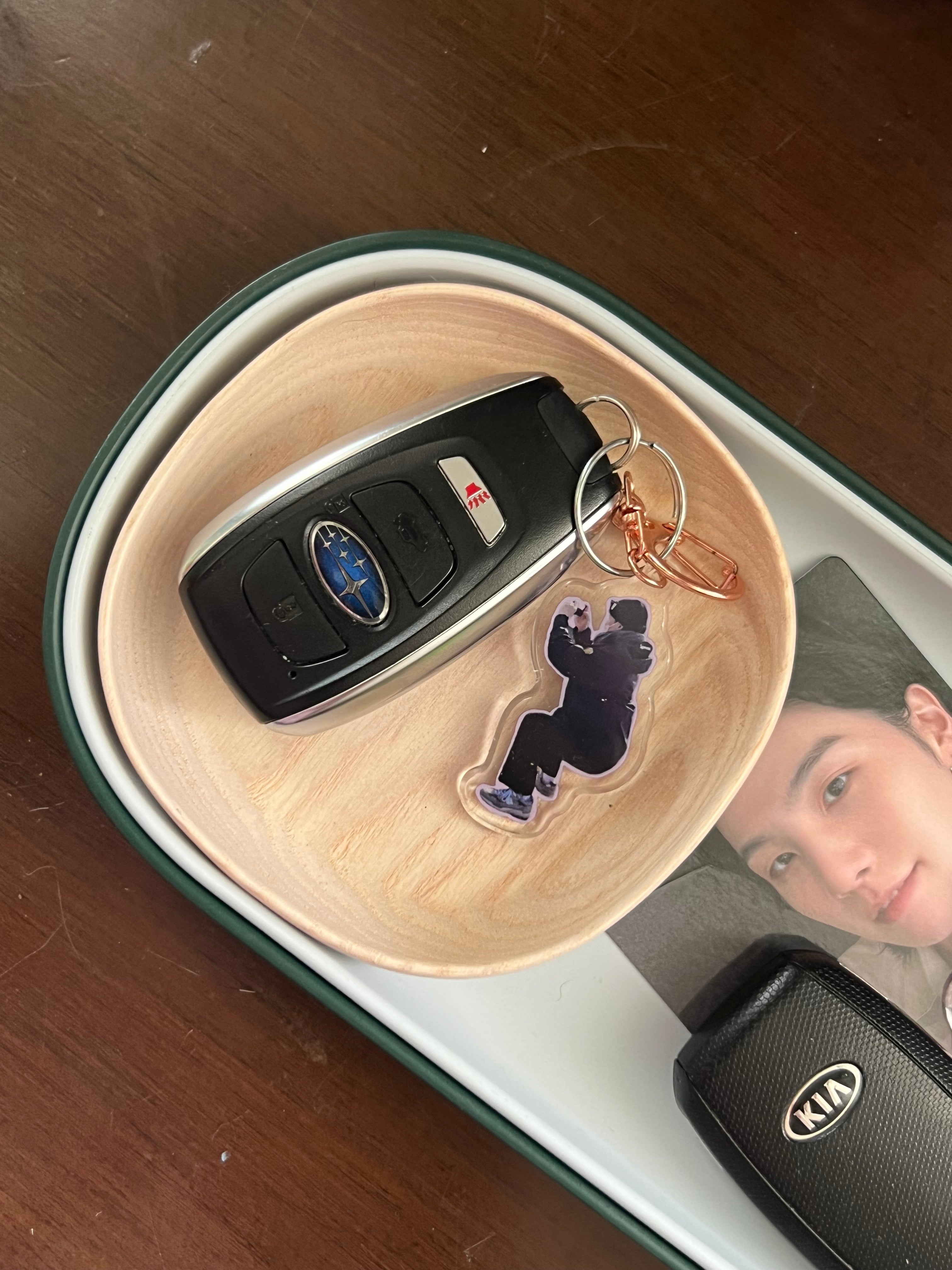 Squatting Rapper Keychain