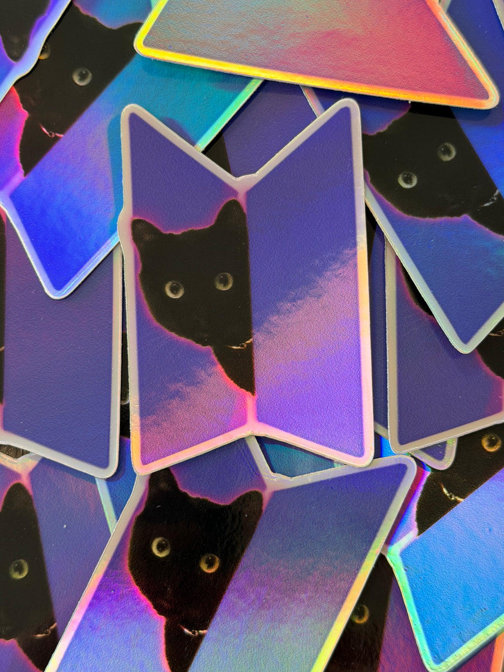 Peeking Tang Holographic Sticker