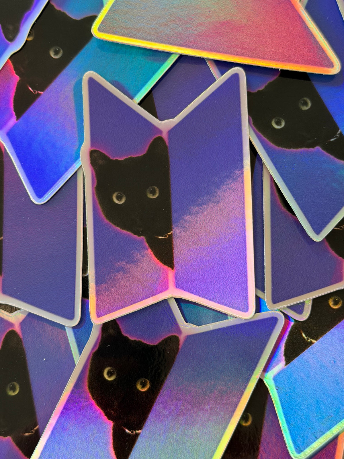 Peeking Tang Holographic Sticker