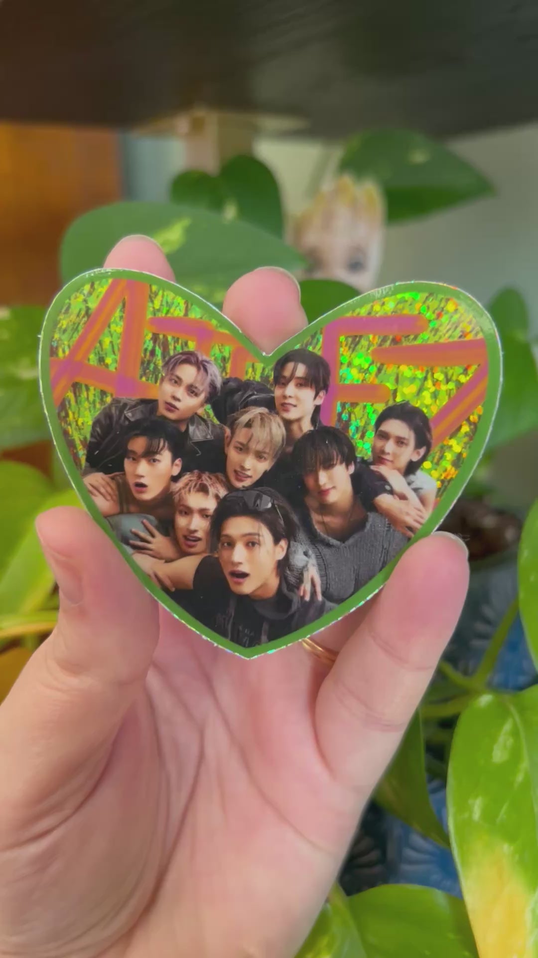 Ateez Group Photo Sparkle Sticker
