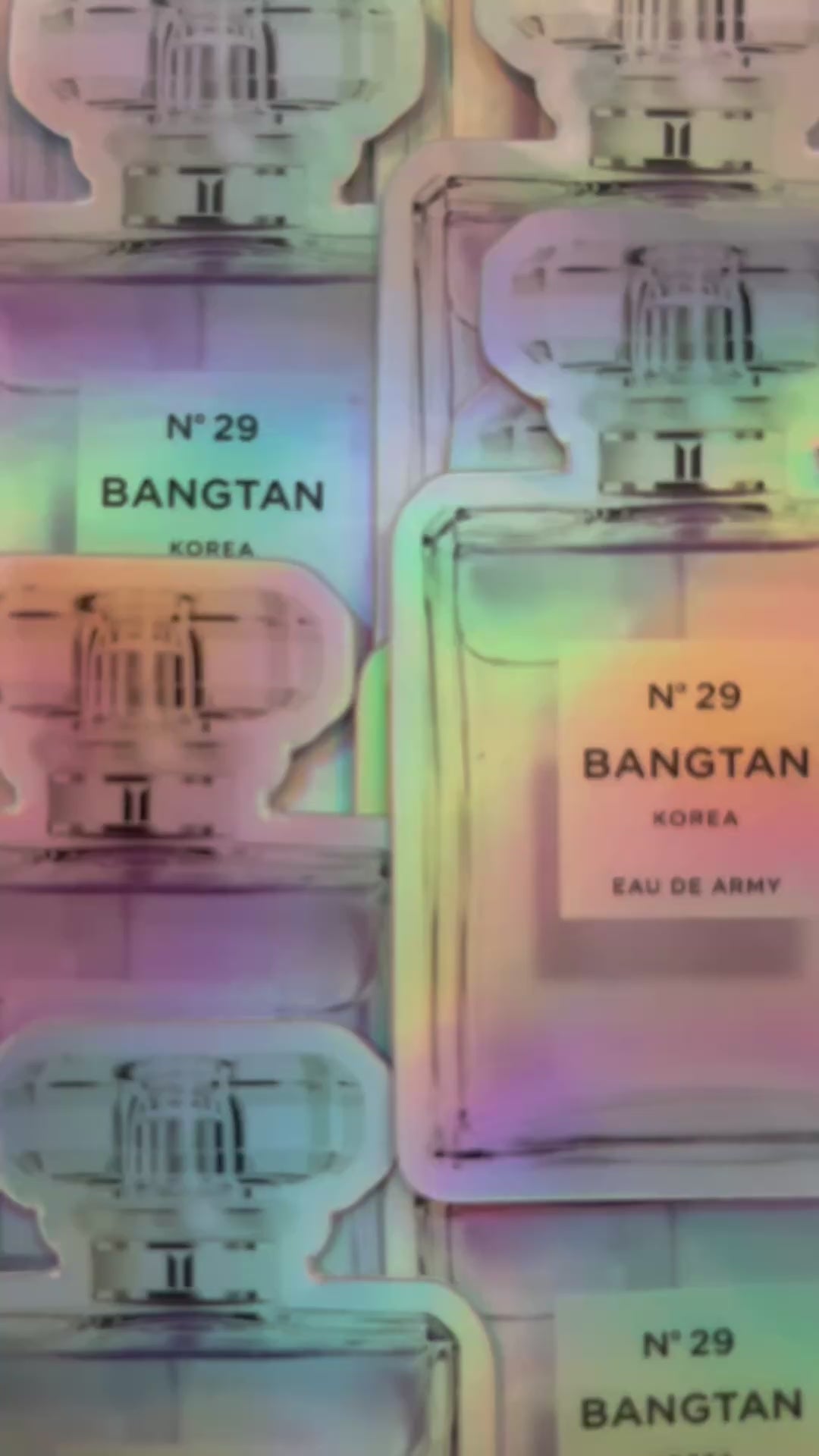 No. 29 Holographic Perfume Bottle Sticker Limited Release