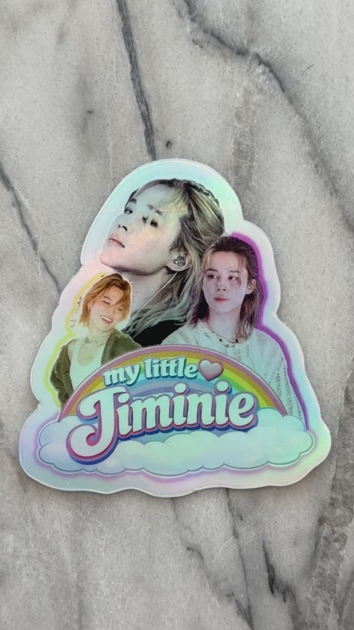 My Little Jiminie | Holographic Vinyl Sticker