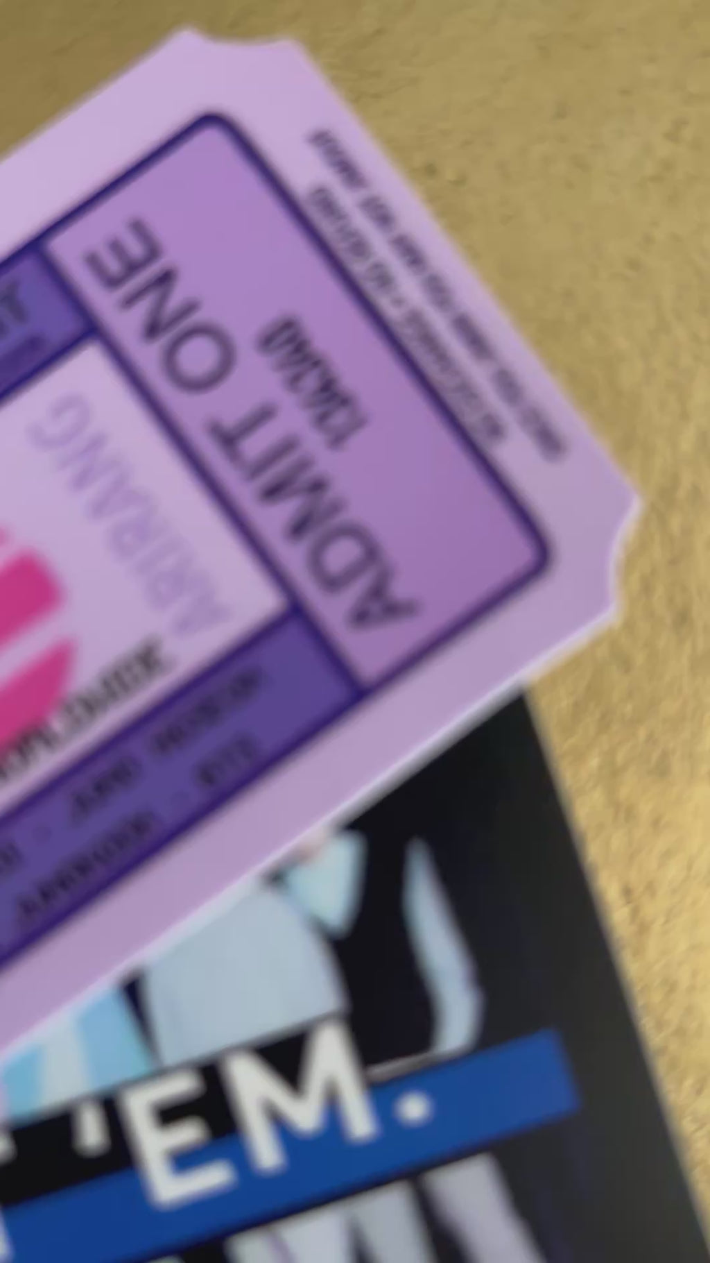 Ticket War Victory Large Sticker Set